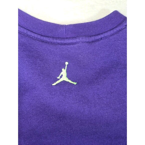 Air Jordan Fleece Crewneck Sweatshirt Purple 2XL Mens XXL - Picture 4 of 10